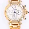 Cartier Pasha 38mm Chronograph Automatic 18k Gold Watch