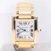 Cartier Tank Francaise Watch 27mm Yellow Gold Box