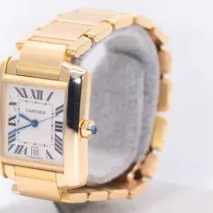 Cartier Tank Francaise Watch 27mm Yellow Gold Box