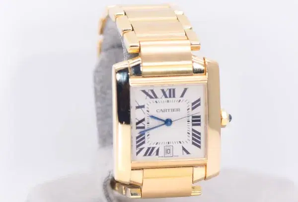 Cartier Tank Francaise Watch 27mm Yellow Gold Box