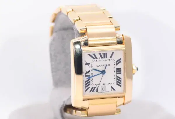 Cartier Tank Francaise Watch 27mm Yellow Gold Box