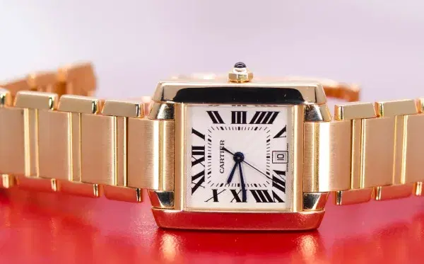 Cartier Tank Francaise Watch 27mm Yellow Gold Box