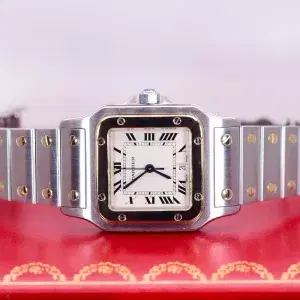 Cartier Santos Watch 32mm Midsize Yellow Gold & Steel