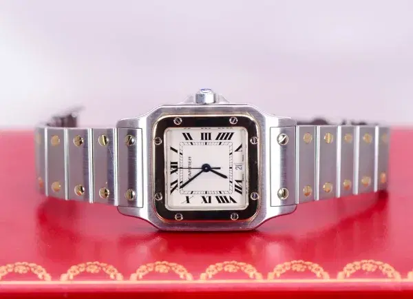 Cartier Santos Watch 32mm Midsize Yellow Gold & Steel