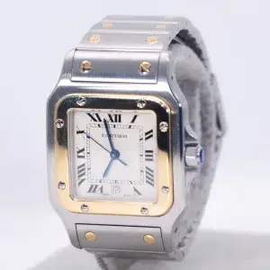 Cartier Santos Watch 32mm Midsize Yellow Gold & Steel