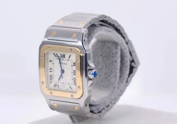 Cartier Santos Watch 32mm Midsize Yellow Gold & Steel