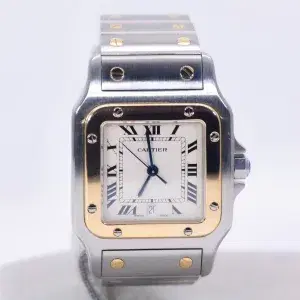 Cartier Santos Watch 32mm Midsize Yellow Gold & Steel