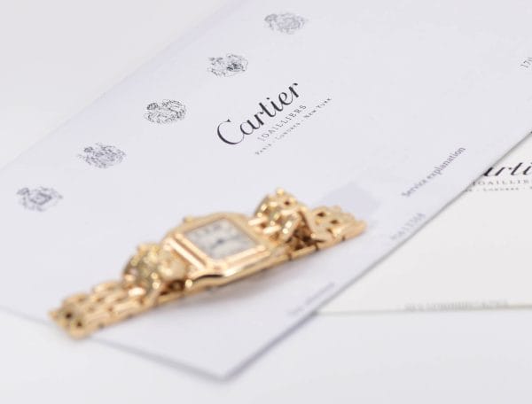 Cartier Panthere Ladies Watch 22mm Yellow Gold