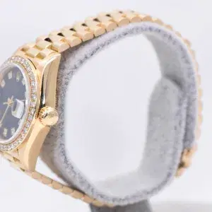 Rolex Oyster Perpetual Datejust 26mm 18k Gold Ladies Watch