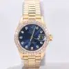 Rolex Oyster Perpetual Datejust 26mm 18k Gold Ladies Watch