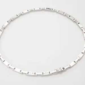 Tiffany & Co Atlas Diamond and 18k White Gold Necklace