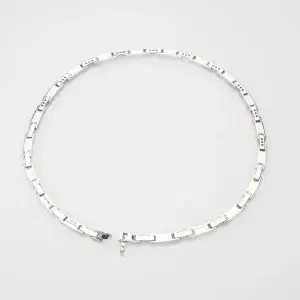 Tiffany & Co Atlas Diamond and 18k White Gold Necklace